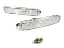 USA Euro Clear Bumper Side Marker Lights + Chrome Amber Bulb For 96-02 BMW Z3 picture