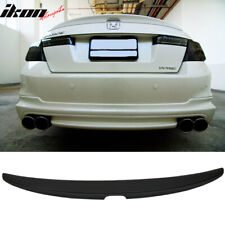 Fits 08-12 Honda Accord 4DR Sedan OE Style Unpainted Rear Trunk Spoiler Wing ABS picture