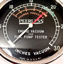 Vintage 1940's 50's 60's Peerless Vacuum Gauge NICE picture