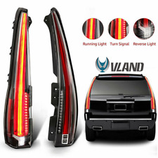 Pair LED Tail Lights For 2007-14 Cadillac Escalade ESV Red Rear Lamp New picture