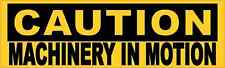 10 x 3 Caution Machinery In Motion Magnet Magnetic Sign Magnets Business Decal picture