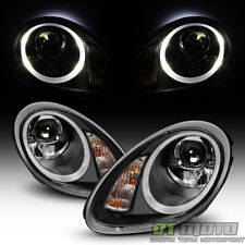 Black 2005-2008 Porsche Boxster 987 Cayman HID Type LED DRL Projector Headlights picture