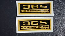 365 Horsepower Valve Cover Decal 1964-65 Chevy Corvette L76 365hp Water Soluble picture