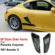 For 06-12 Porsche Caymans 987 Boxster S EP Style Carbon Side Vents Scoops Parts picture