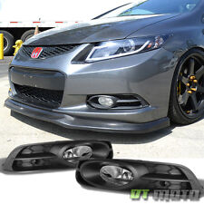 For 2012-2013 Honda Civic Coupe Bumper Driving Fog Lights Lamps w/Harness+Switch picture