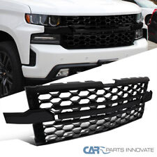 Fits 19-22 Silverado 1500 Custom Trail Boss Hood Grille (Glossy Black/Honeycomb) picture