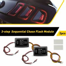 NEW 2PCS 3-Step Sequential Flow Semi Dynamic Chase Flash Tail Light Module Boxes picture