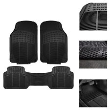FH Group Universal Floor Mats for Car Heavy Duty All Weather Rubber Mats - Black picture