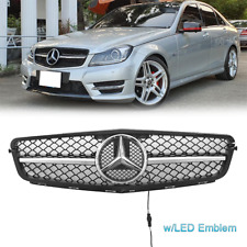 AMG Style Grille W/LED Star Chrome For Mercedes Benz 2008-2014 W204 C-Class C300 picture