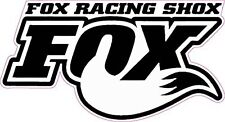 Fox Racing Shox White Tall Small Decal 3