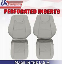 2010 to 2015 For Lexus RX450H 2x Top & 2x Bottom Perf Leather Seat Covers Gray picture