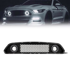 Fit For 2015-2017 Ford Mustang Front Upper Grill Mesh Grille W/ DRL LED Light picture