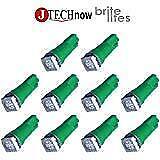 Jtech 10x T5 5050 SMD LED Green Instrument Panel Dash Light Bulb 74 17 18 37 ... picture
