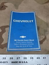 1982 82 Chevrolet Chevy Owner Operator manual 14042954 A picture
