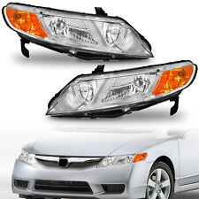 2PCS OEM Headlights Assembly For 2006-2011 Honda Civic 4-Door Sedan Left+Right picture
