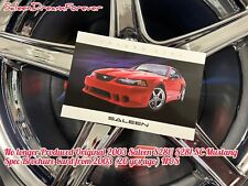 2003 04 SALEEN S281 S281SC MUSTANG BROCHURE SPEC CARD FRM 03 NOS FORD COBRA picture