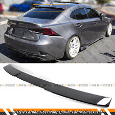 M STYLE CARBON FIBER REAR WINDOW ROOF SPOILER FOR 14-20 LEXUS IS300 IS350 IS200t picture