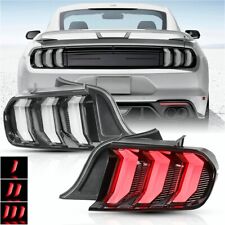 For 2015-2023 Ford Mustang Tail Lights LED Sequential Turn Signal Euro Style LR picture