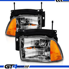 Euro Crystal Clear Composite Type Headlights Pair for 1995-1997 Chevrolet Blazer picture