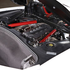 Aluminum Alloy Red Engine Shroud Side Decoration Cover For Corvette C8 2020-2023 picture