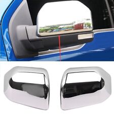 For 15 16 17 18 19 20 Ford F150 Top Half Chrome Side Mirror Covers Overlay F-150 picture