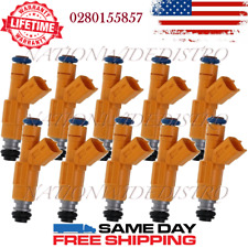 10 x OEM Bosch Fuel Injectors for 1999 Ford Econoline Super Duty 6.8L V10 picture