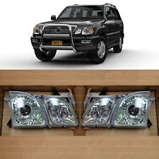Halogen Projector Headlight Replacement for 2003 2007 Lexus LX470 Left Right Set picture