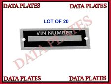 20X Body Tag ID Plate Number Replica Auburn Speedster Kit Car VIN Replicar Cobra picture