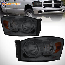Smoked Lens Amber Corner Headlight Lamps For 2006-2009 DODGE RAM 1500 2500 3500 picture