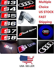 For AUDI Door Logo Lights LED Laser Ghost Shadow Projector Courtesy S3 6 R8 Q7 A picture