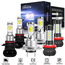 For Mitsubishi Outlander 2014-2020 6x White 6000K LED Headlight & Fog Light Bulb picture