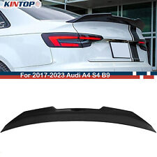 For 17-23 Audi A4 S4 B9 Sedan High Kick Duckbill Gloss Black Rear Trunk Spoiler picture