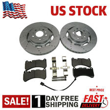 Maserati GranTurismo Gt front brake pads + rotors drilled & slotted 606 picture