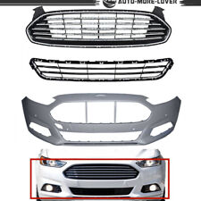 For 2013-2016 Ford Fusion Front Bumper Cover w/ Sensor Front Upper+Lower Grille picture