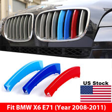 M-Tech Kidney Grill Grille 3 Colour Cover Clips for BMW X6 E71 Year 2008-2011 picture