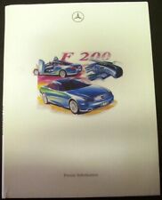 1996 Mercedes-Benz F 200 Concept Car Press Kit Paris Motor Show German Text Rare picture