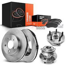 Front Disc Brake Rotor & Pads + Wheel Hub & Bearing for Jeep Liberty 02-05 288mm picture