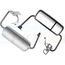 Pair Side Chrome Truck Mirrors For 04-18 Freightliner Century/Columbia picture