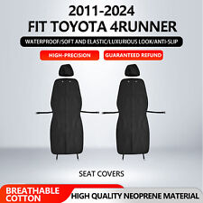 11-2024 Toyota 4Runner Black Neoprene Waterproof Front Seat Protector Seat Cover picture