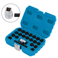 22pc Wheel Locking Key Set Wheel Rim Lug Nut Master Removal Tool Kit Anti-theft picture