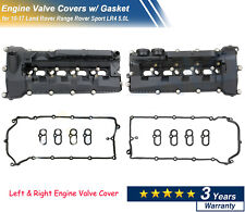 2PCS Valve Covers w/ Gasket for 2010-2017 Land Rover Range Rover Sport LR4 5.0L picture