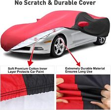 1X Car Cover UV Resistant Red & Black For Chevrolet Corvette C6 2005-2013 picture
