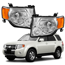 Pair Headlights Headlamp Assy Left & Right For 2008 2009 2011 2012 Ford Escape picture