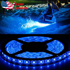 16.4ft Waterproof LED Marine Boat Yacht Deck Pontoon Light Blue+Remote Control picture