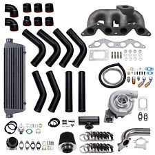 T04E Turbo Kit Wastegate+Intercooler+Manifold 11PCS Kit for Honda Civic D17 EX picture