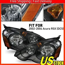 For 2002-2004 Acura RSX Headlights Assembly Pair Headlamps Replacement picture