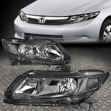 FOR 12-15 HONDA CIVIC BLACK HOUSING CLEAR CORNER HEADLIGHT REPLACEMENT HEADLAMP picture