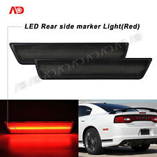 2xRear LED Side Marker Light Smoked Red For Dodge Charger 11-14 Challenger 08-14 picture