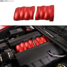 Red Aluminum LS3 Engine Intake/Plenum Cover Trim Cover Fits Corvette C6 2005-13 picture