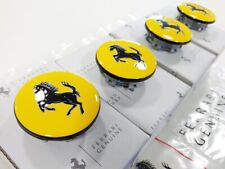 Ferrari Yellow Center Wheel Caps Set x 4 picture